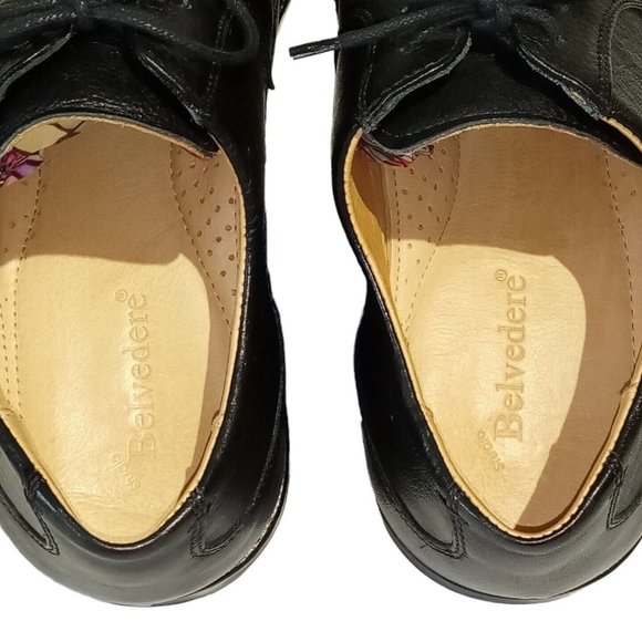 Belvedere Studio Oxford Shoes  DUKE  sz 11D  Black Cap Toe Leather  Brazil  EXC main image 11
